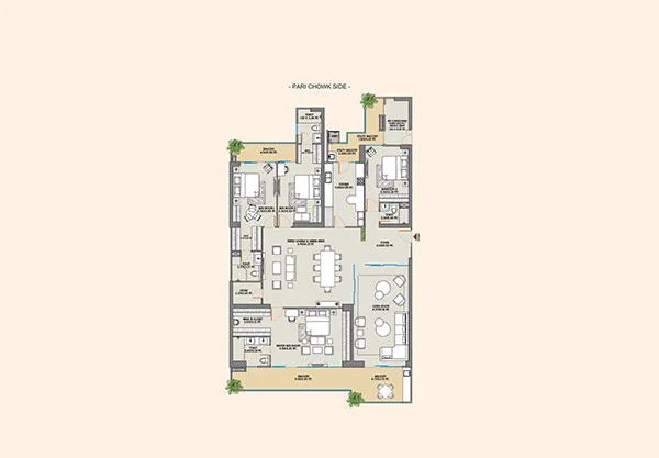 3 BHK Floor Plan